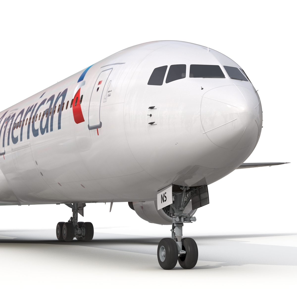 Boeing 767 400ER American Airlines 3D model