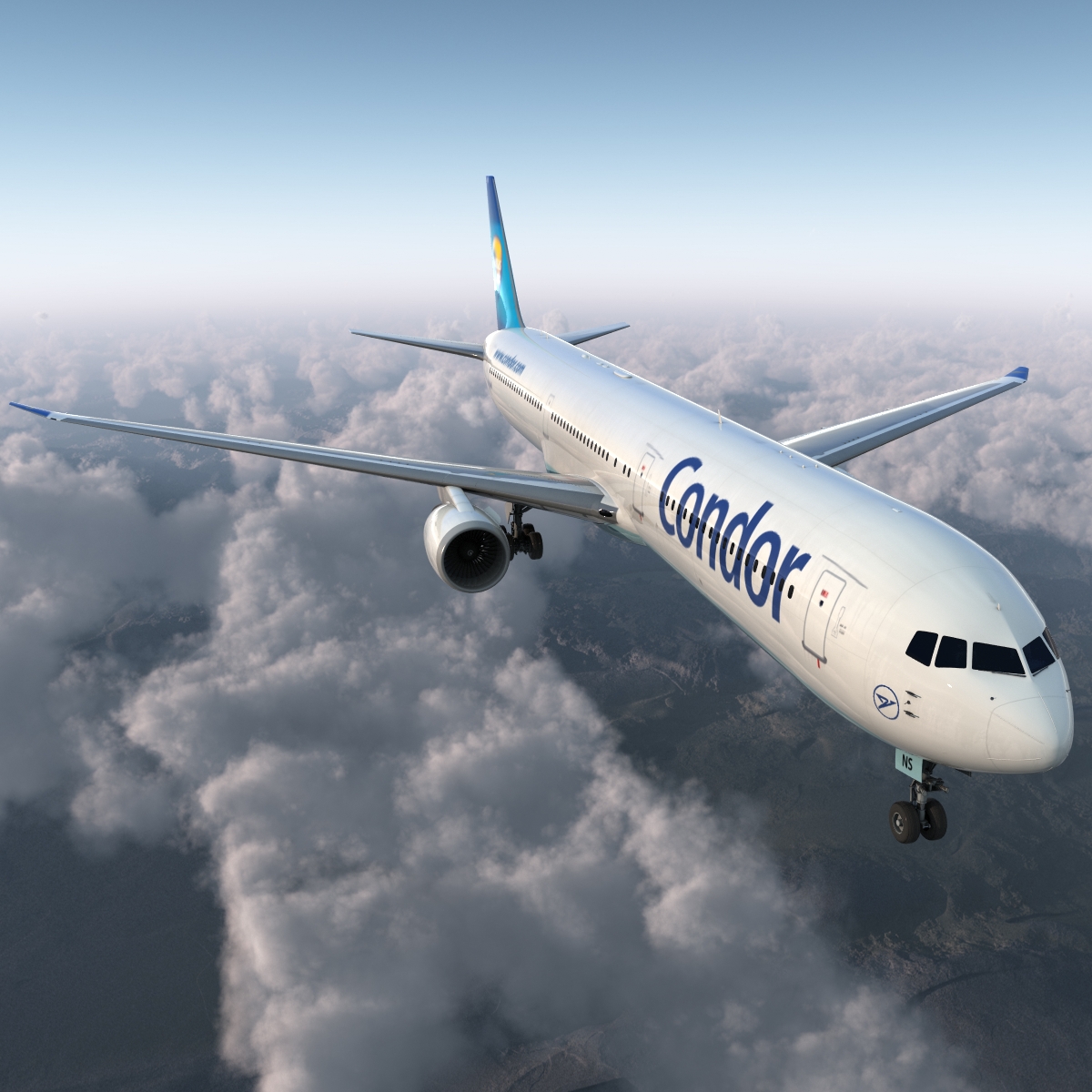 Boeing 767 400ER Condor Flugdienst 3D model