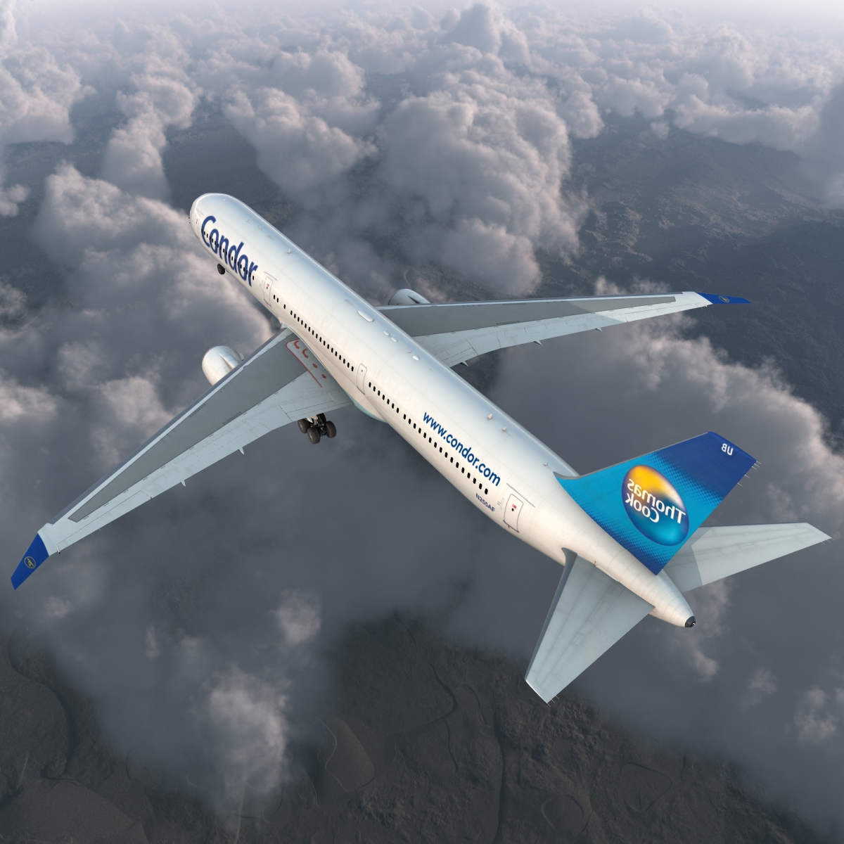 Boeing 767 400ER Condor Flugdienst 3D model