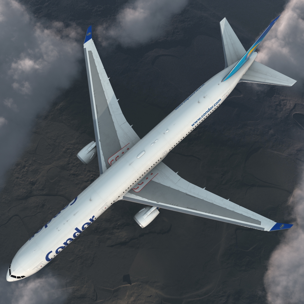 Boeing 767 400ER Condor Flugdienst 3D model