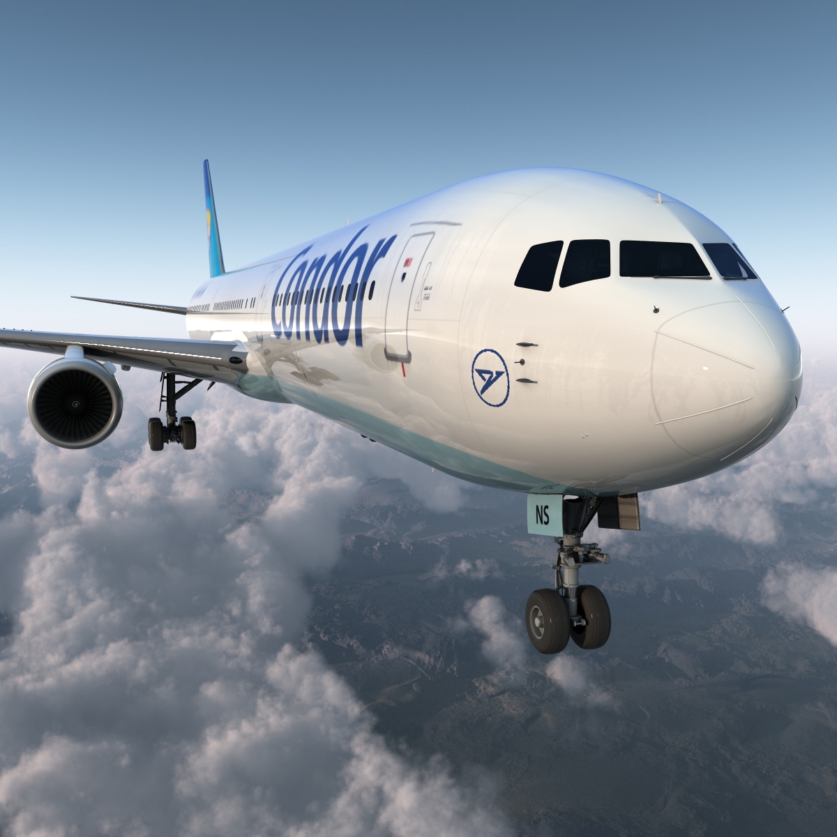 Boeing 767 400ER Condor Flugdienst 3D model