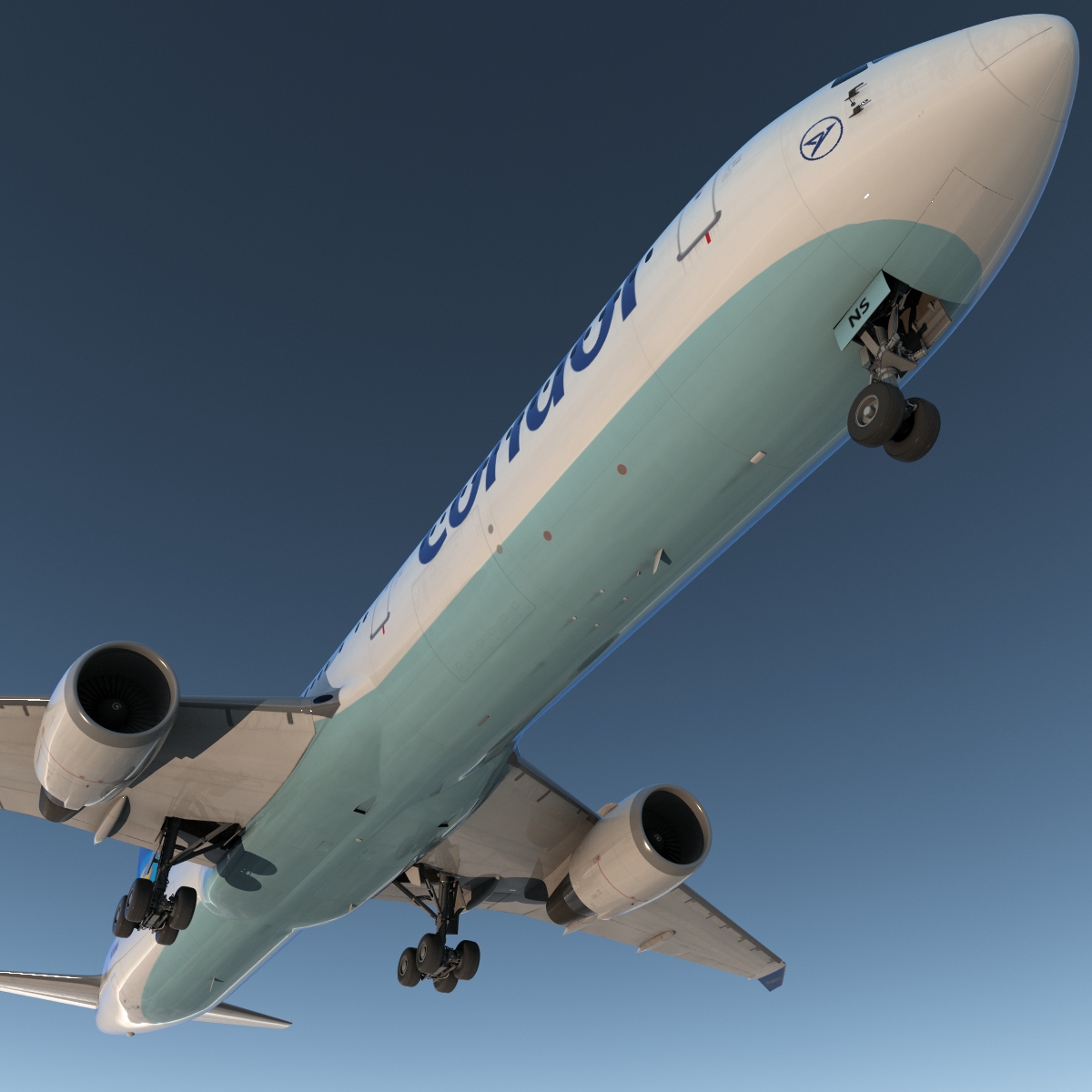 Boeing 767 400ER Condor Flugdienst 3D model