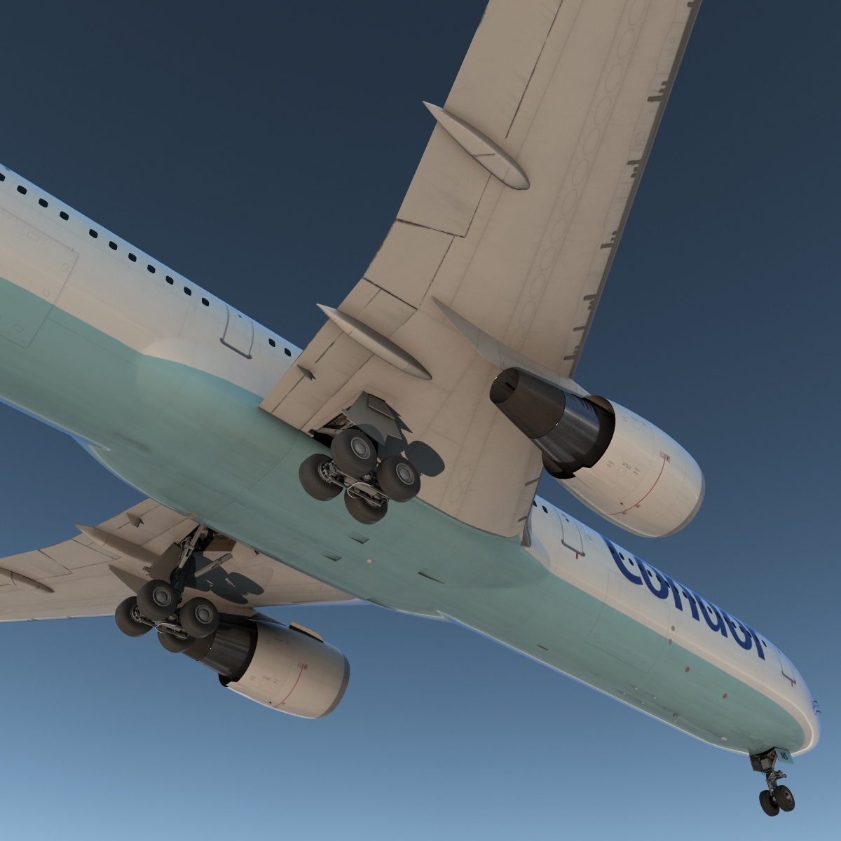 Boeing 767 400ER Condor Flugdienst 3D model