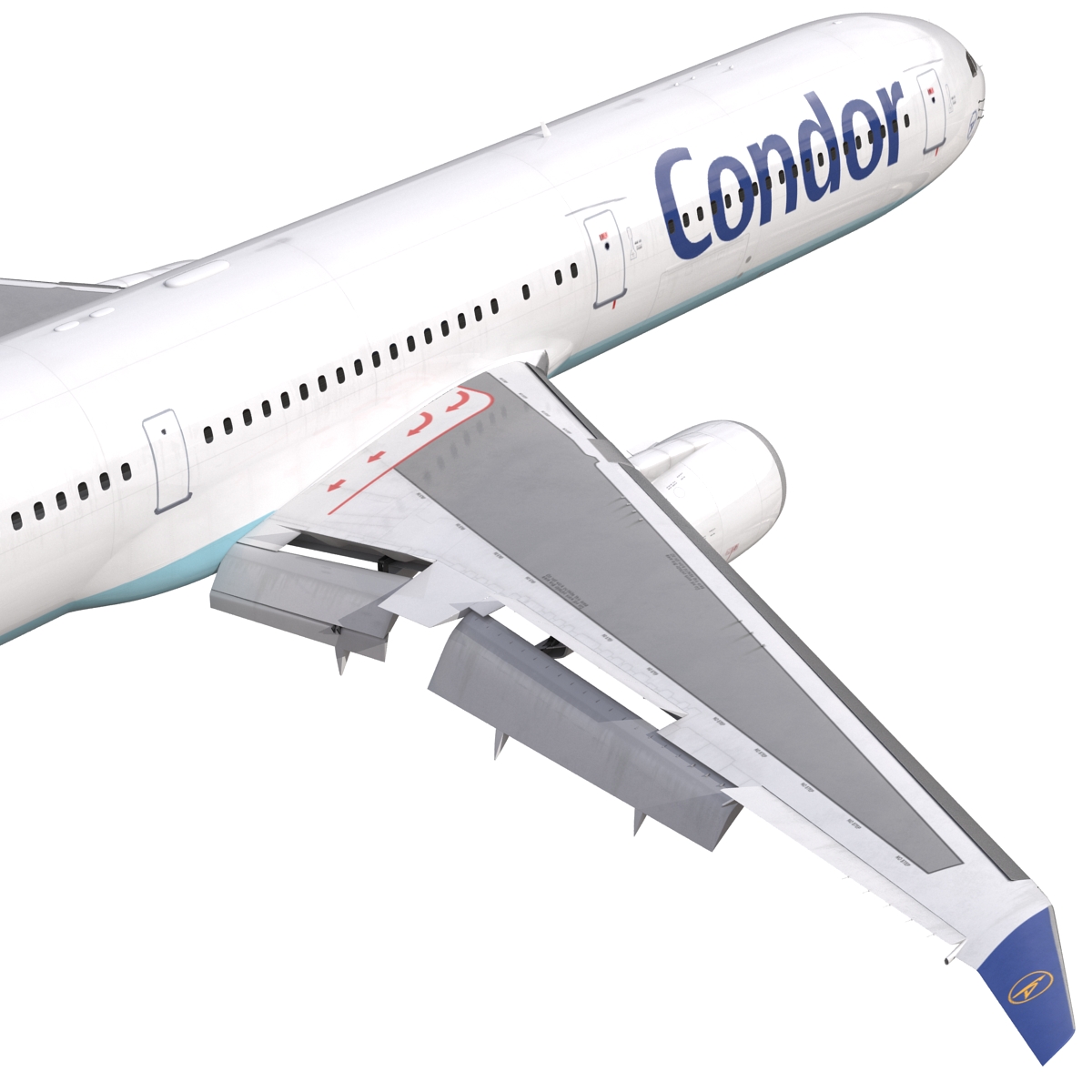 Boeing 767 400ER Condor Flugdienst 3D model