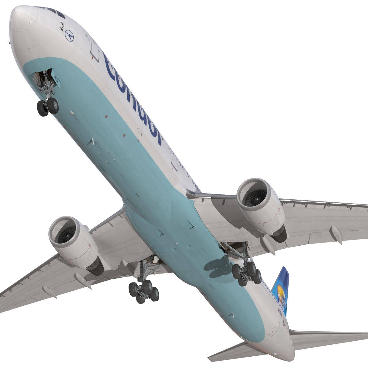 Boeing 767 400ER Condor Flugdienst 3D model