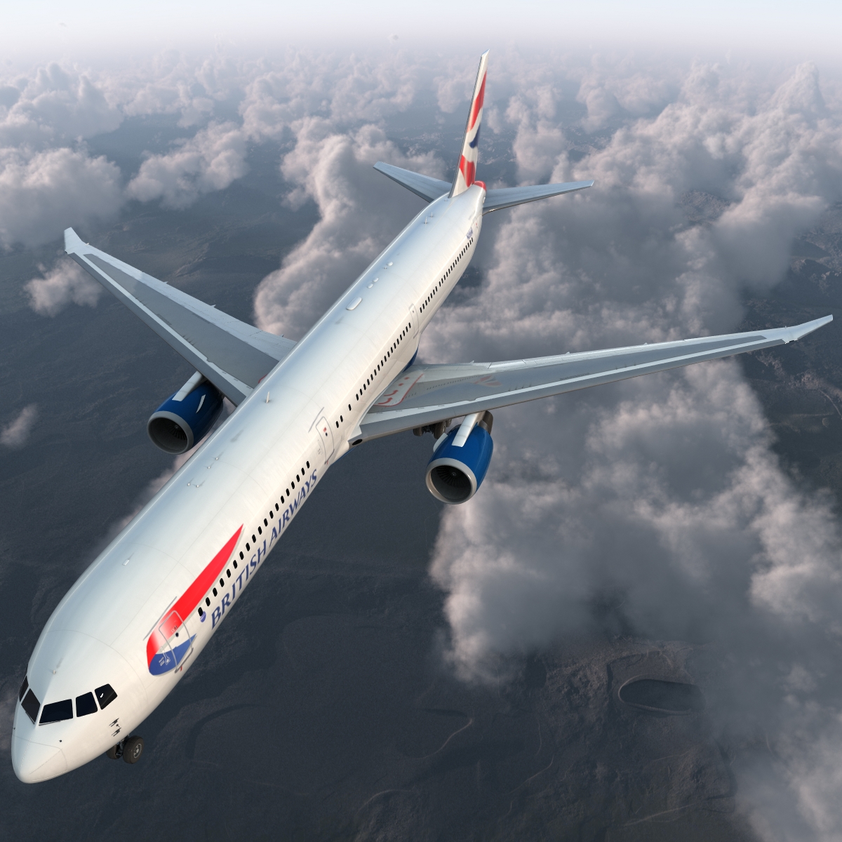 Boeing 767 400ER British Airways 3D