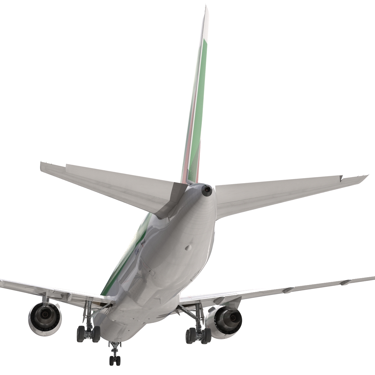 Boeing 767 400ER Alitalia Rigged 3D