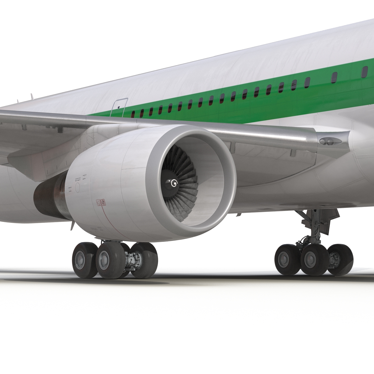 Boeing 767 400ER Alitalia Rigged 3D