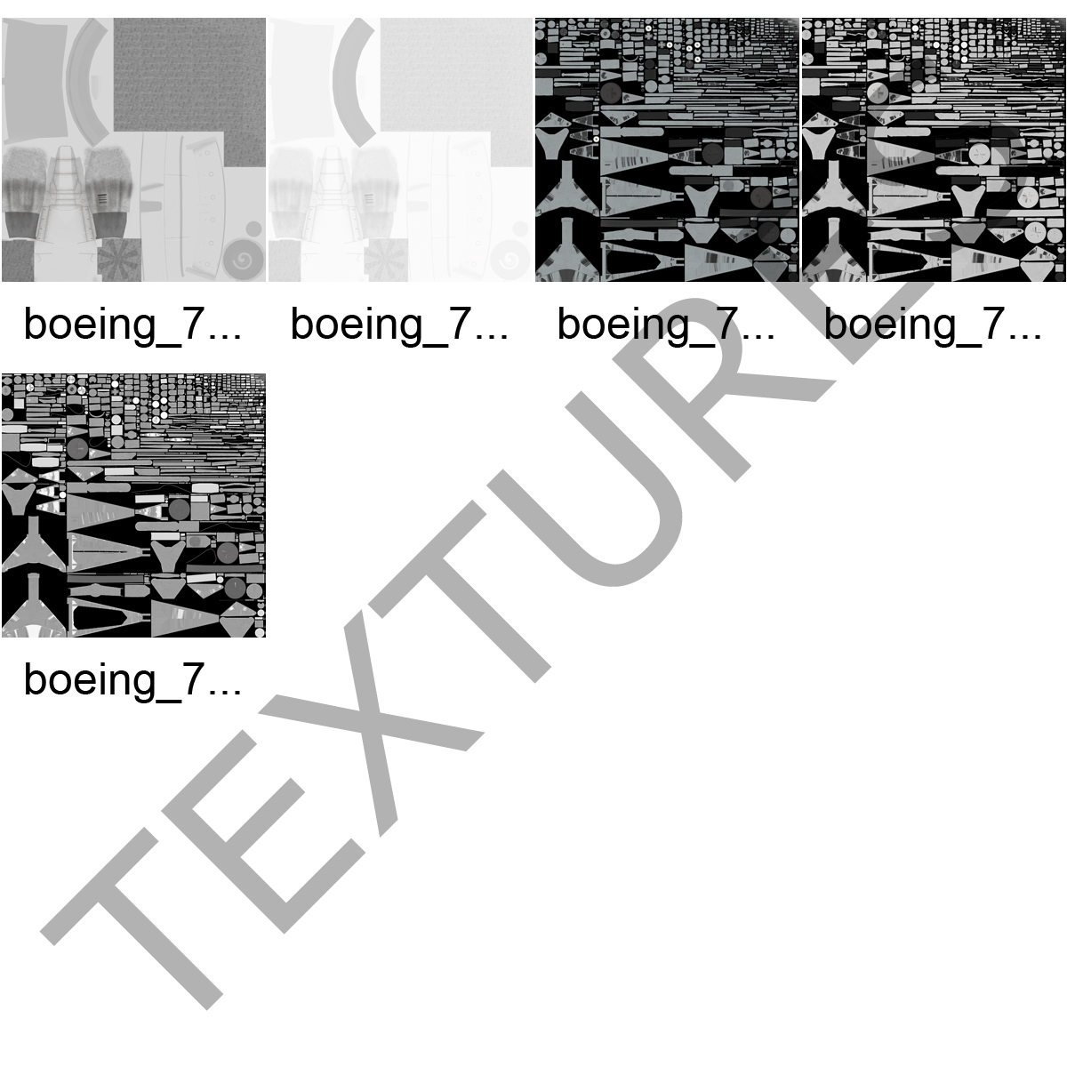 Boeing 767 400ER Alitalia Rigged 3D