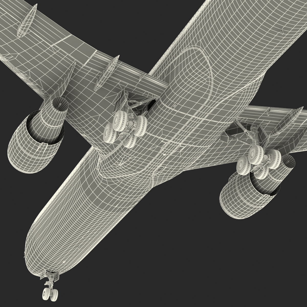 Boeing 767 400ER Alitalia Rigged 3D