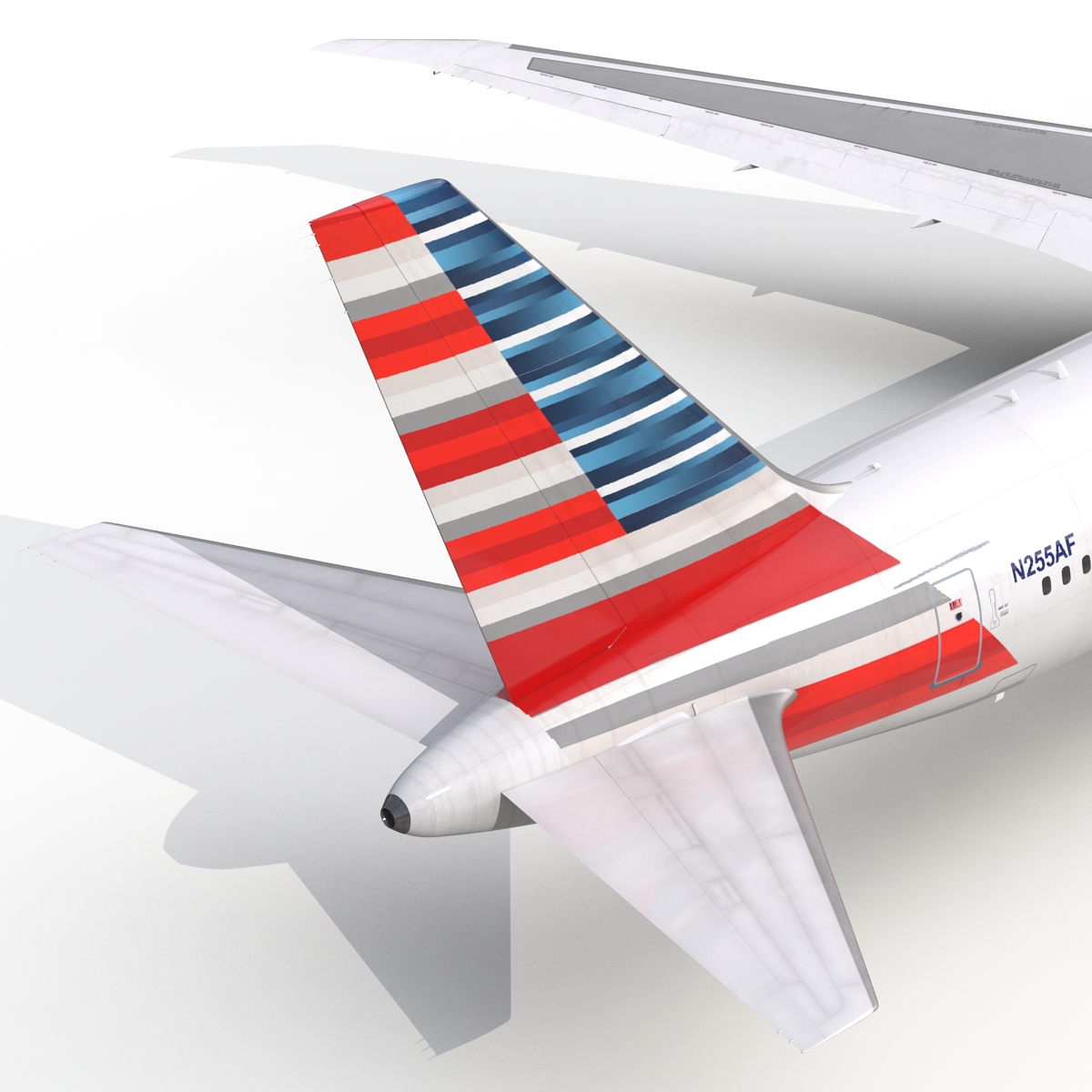 3D Boeing 767 400ER American Airlines Rigged