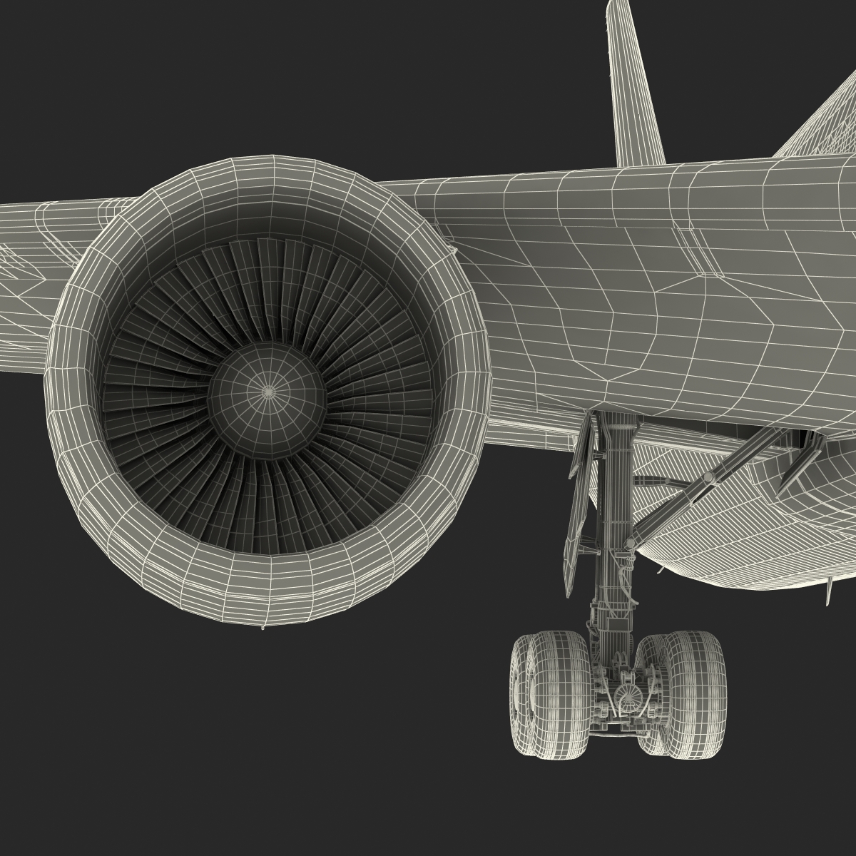 Boeing 767 400ER British Airways Rigged 3D model