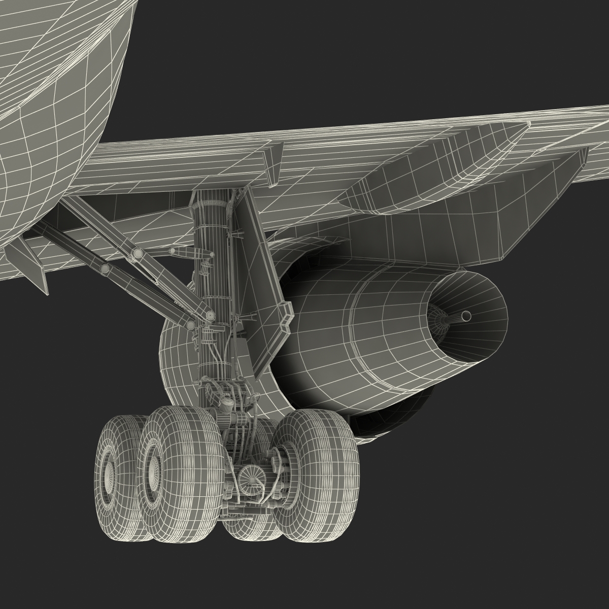 Boeing 767 400ER British Airways Rigged 3D model