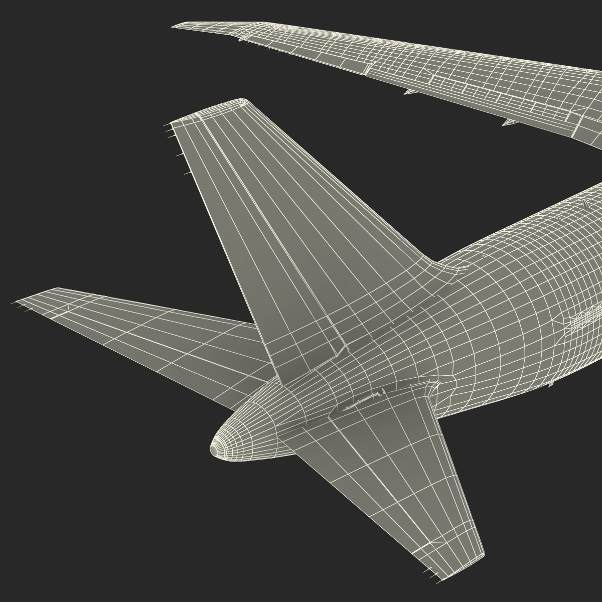 Boeing 767 400ER British Airways Rigged 3D model