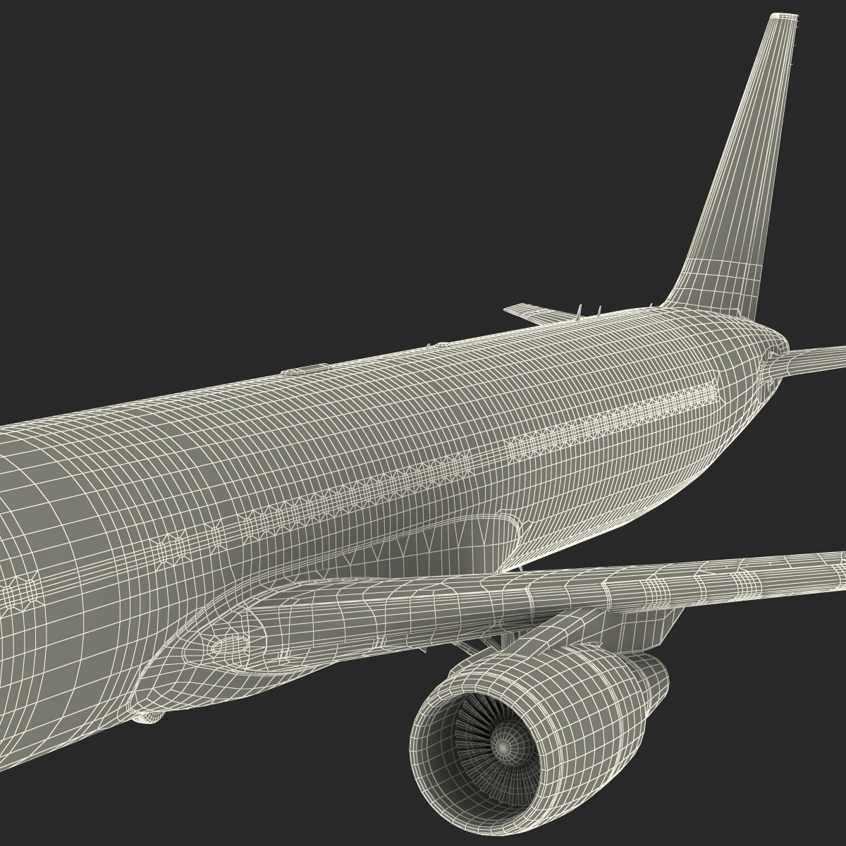 Boeing 767 400ER British Airways Rigged 3D model