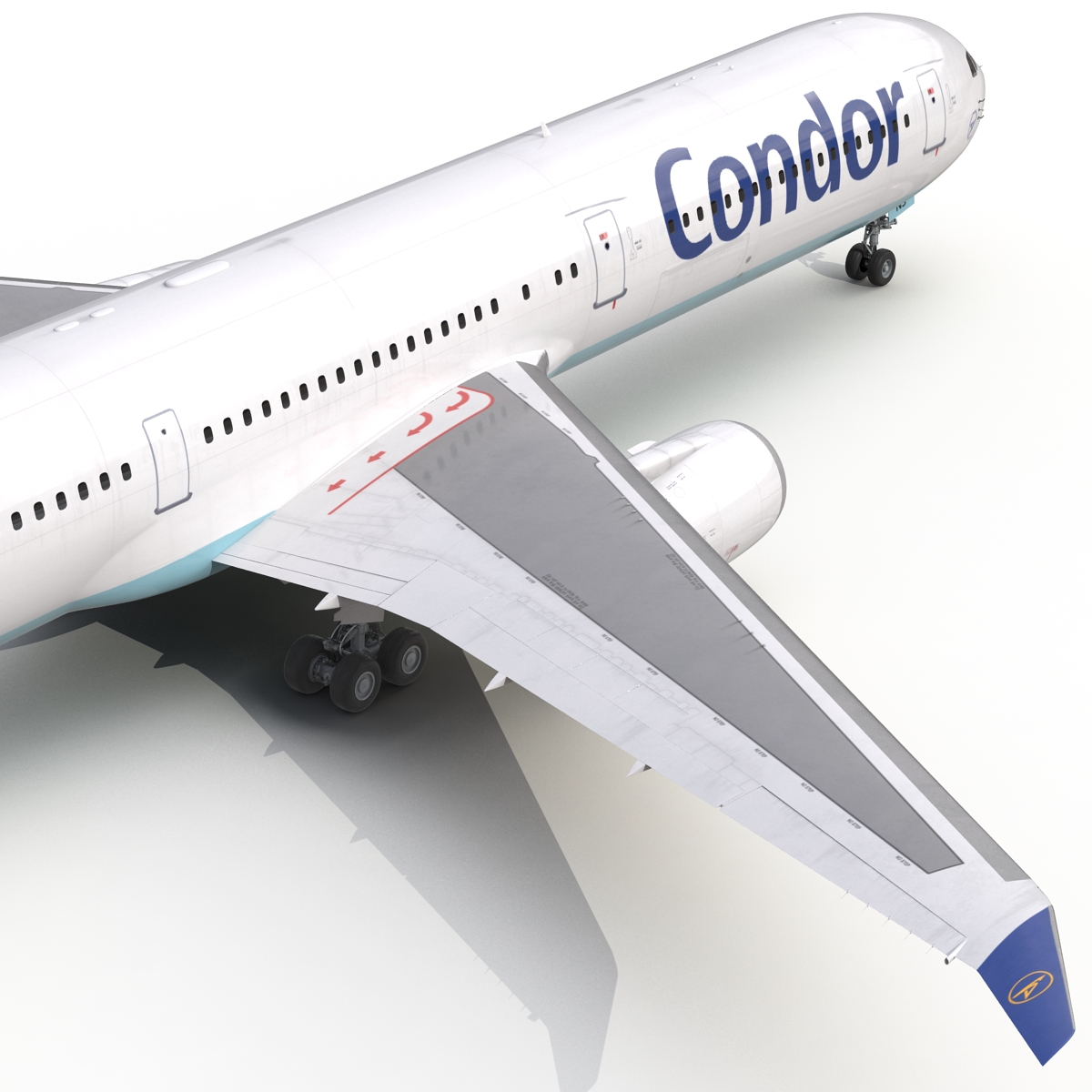 3D Boeing 767 400ER Condor Flugdienst Rigged