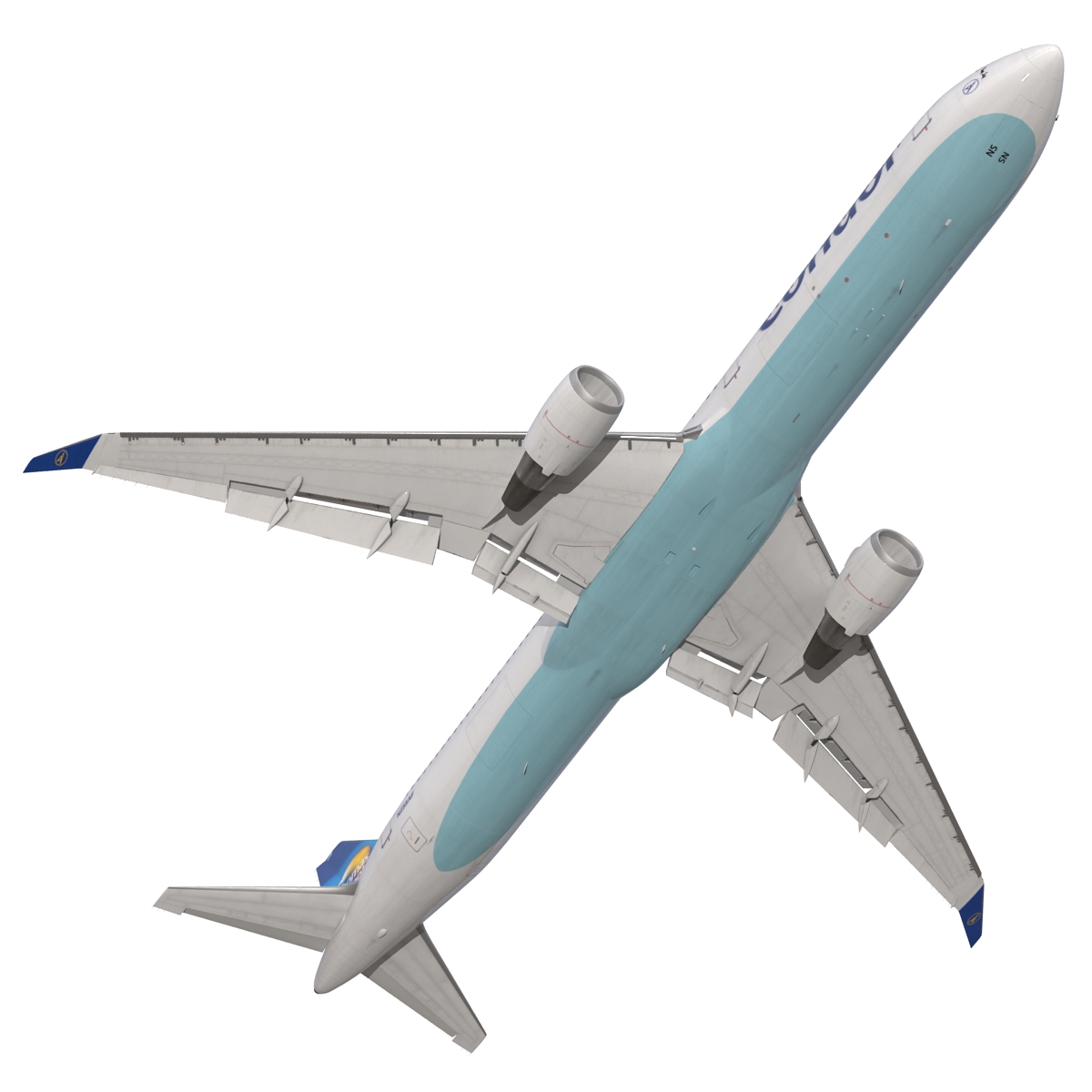 3D Boeing 767 400ER Condor Flugdienst Rigged