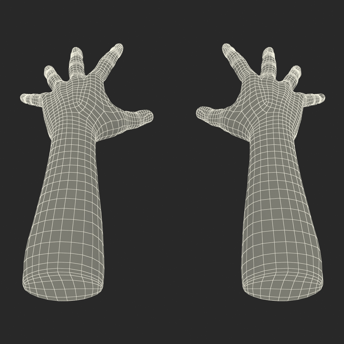 3D Man Hands Pose 4