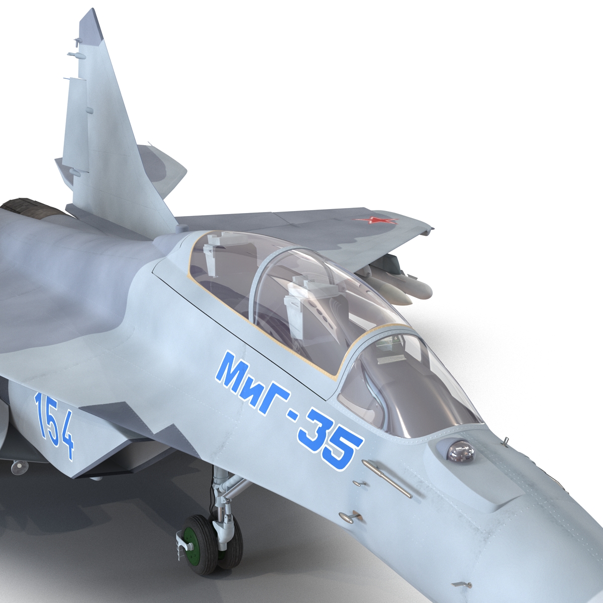 3D Russian Jet Fighter Mikoyan MiG 35 Rigged