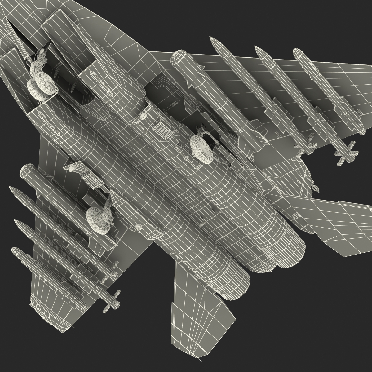 3D Russian Jet Fighter Mikoyan MiG 35 Rigged