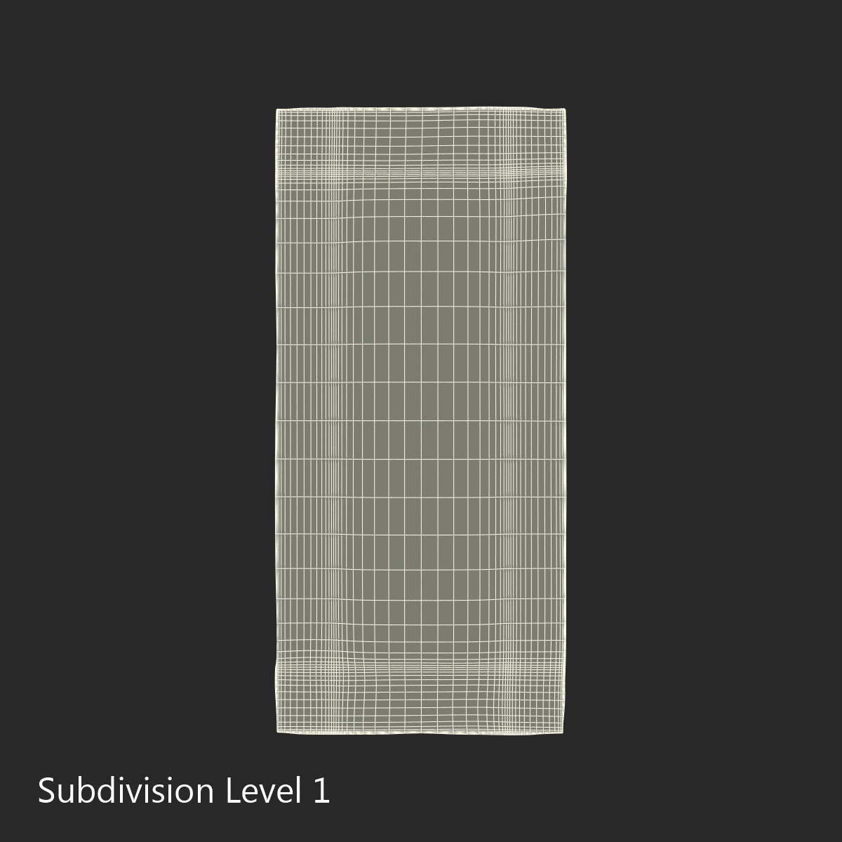 3D Sugar Packet White model