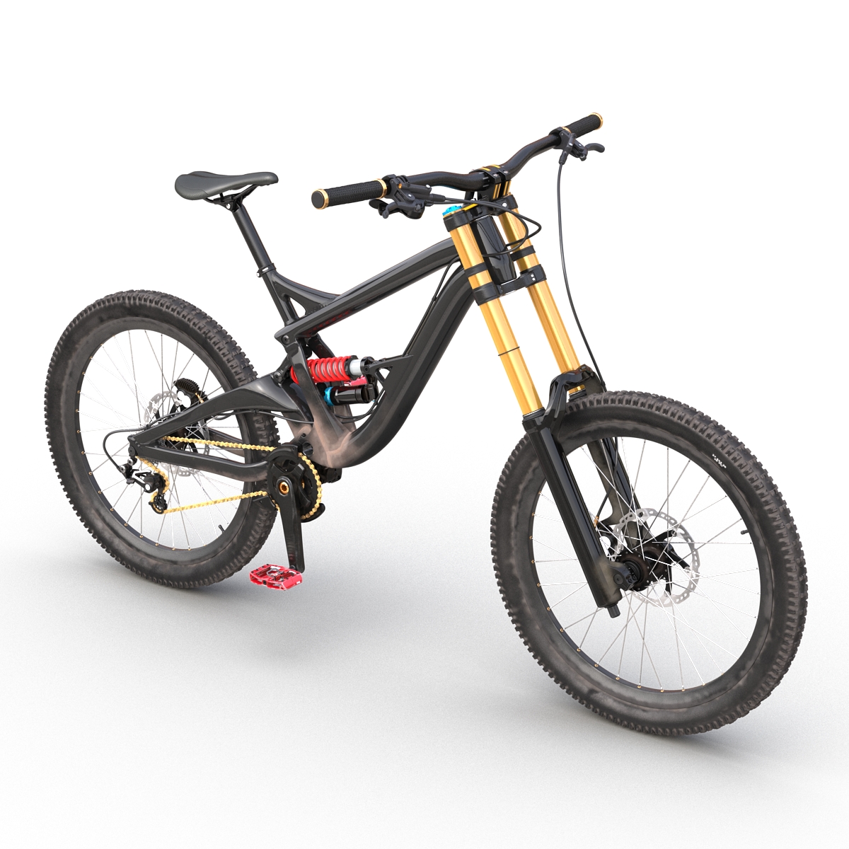 3D Mountain Bike Generic Rigged model