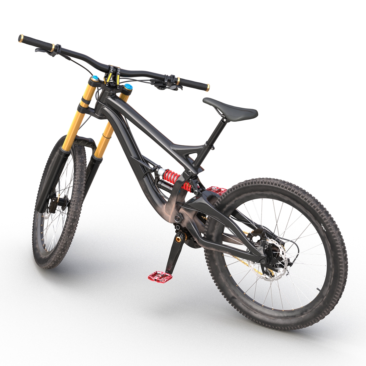 3D Mountain Bike Generic Rigged model