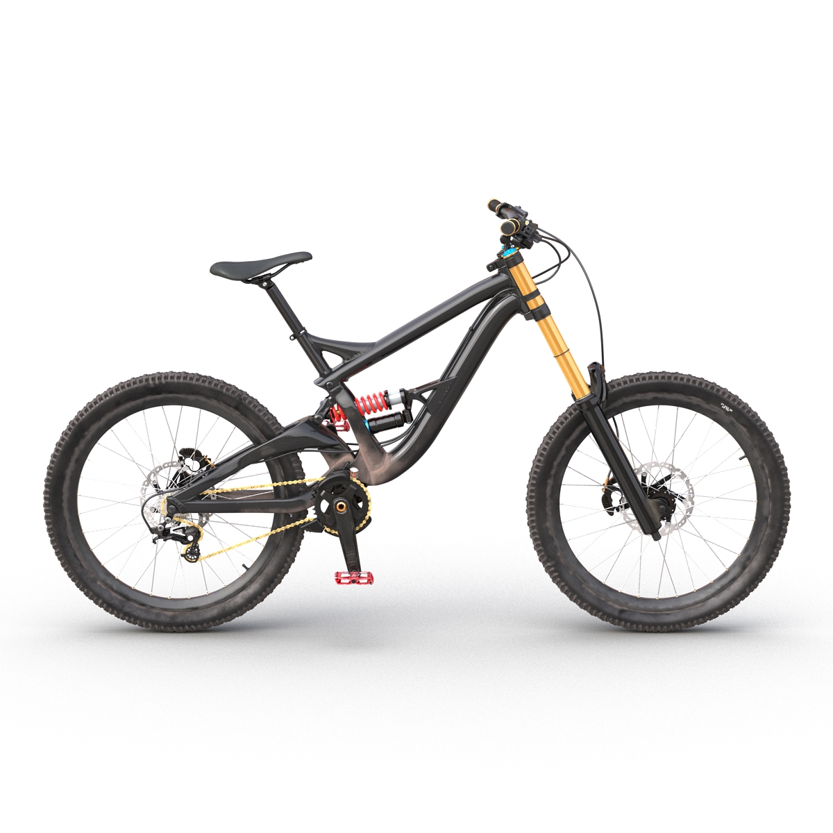 3D Mountain Bike Generic Rigged model