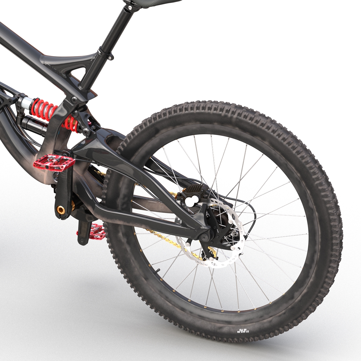 3D Mountain Bike Generic Rigged model