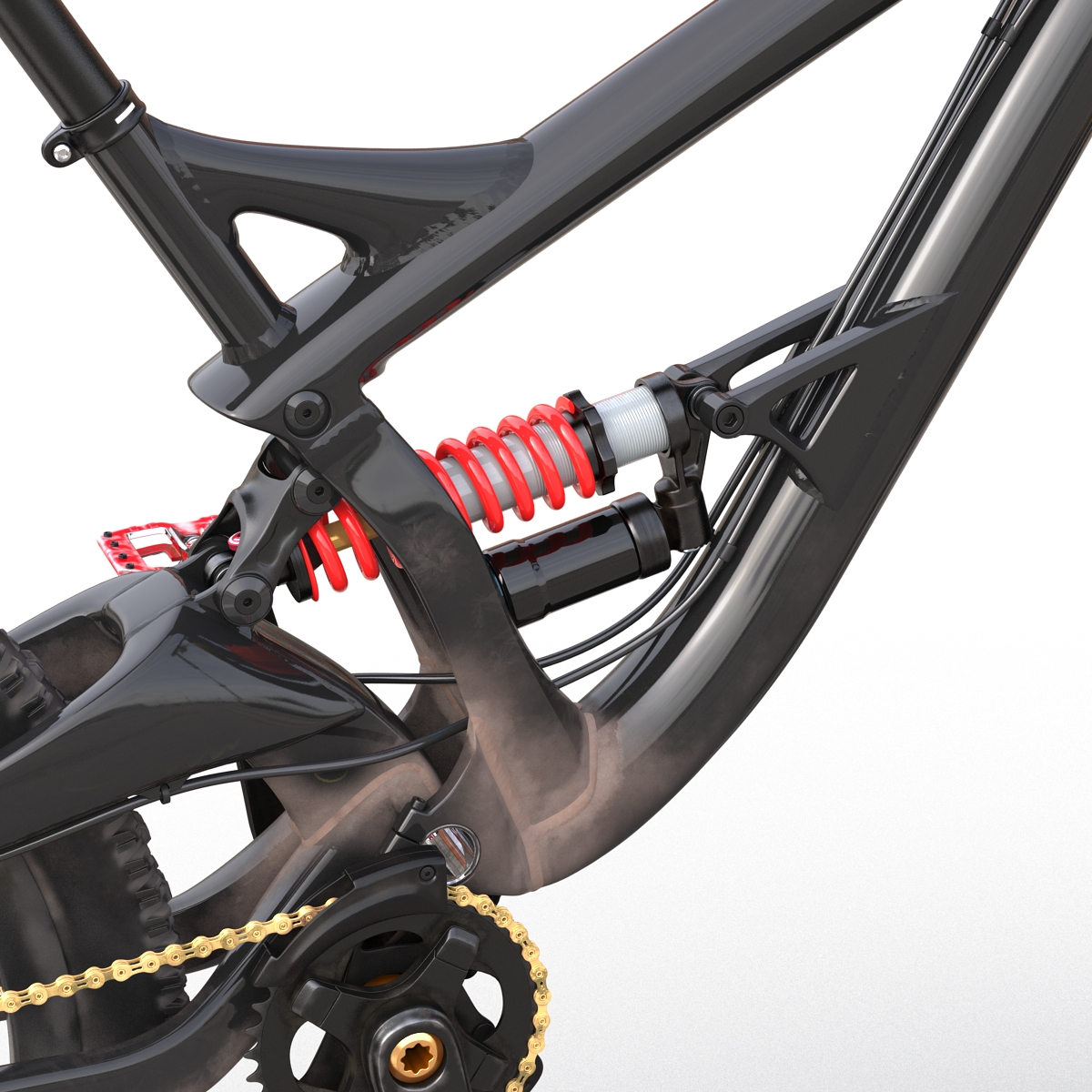 3D Mountain Bike Generic Rigged model