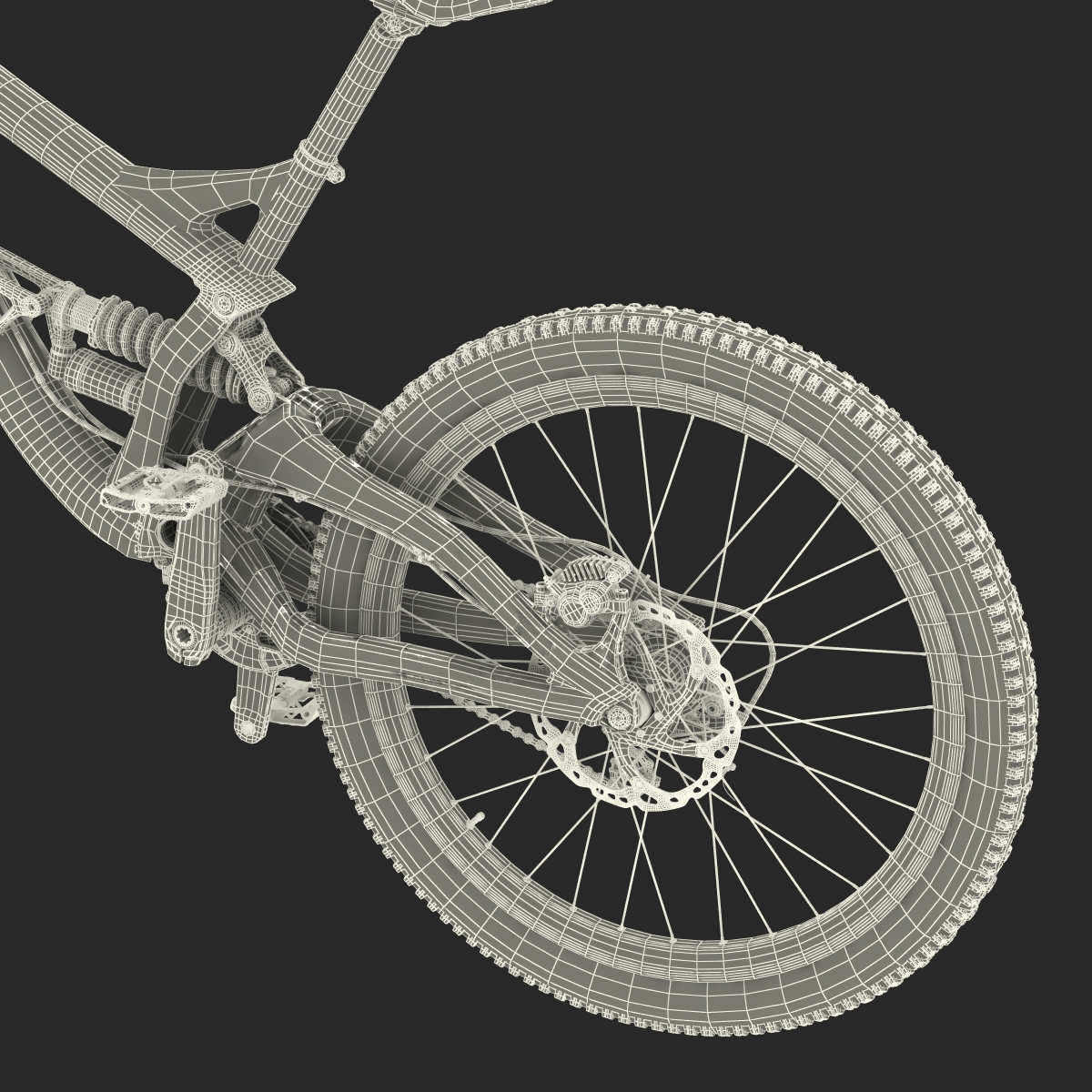 3D Mountain Bike Generic Rigged model