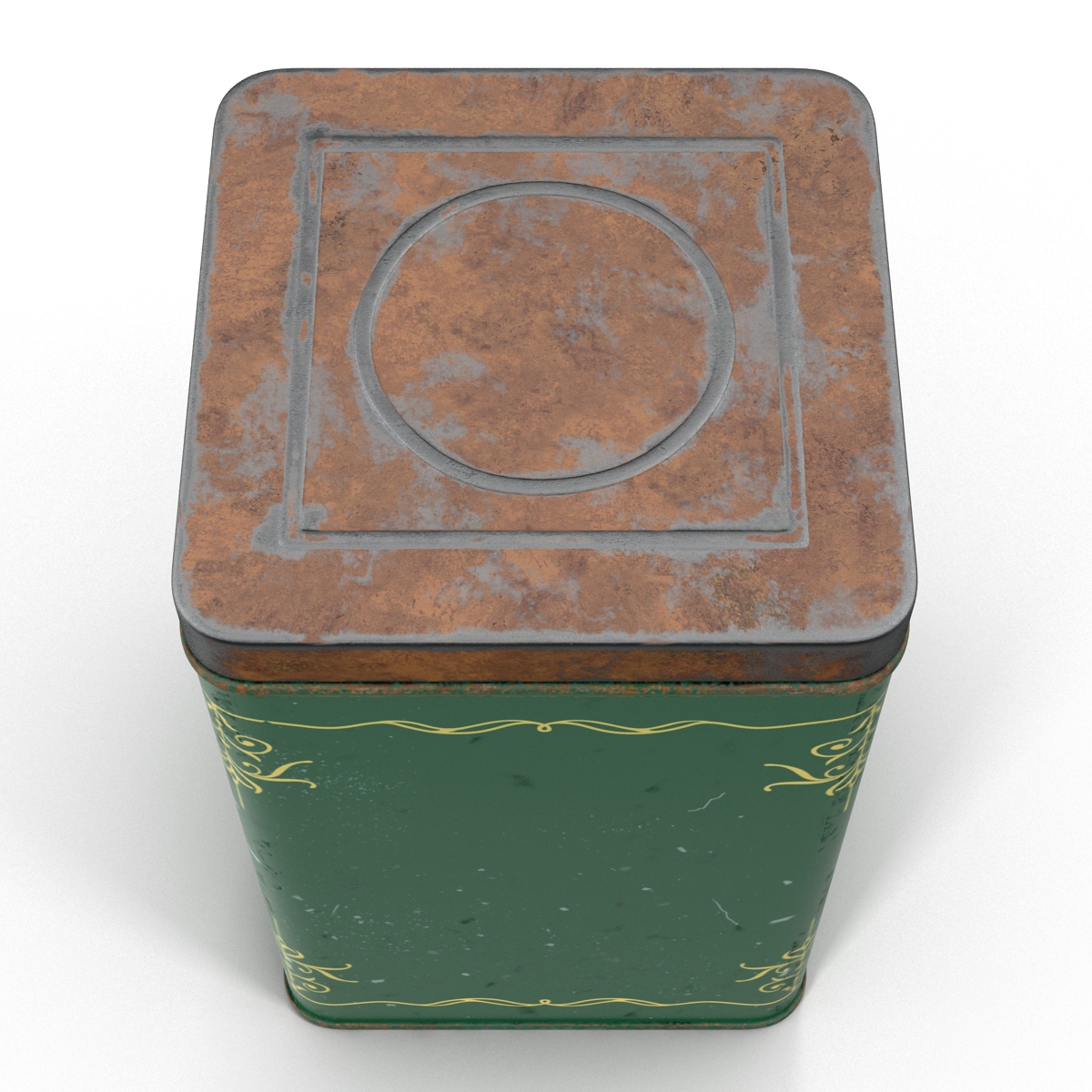 3D Vintage Tea and Coffee Tin