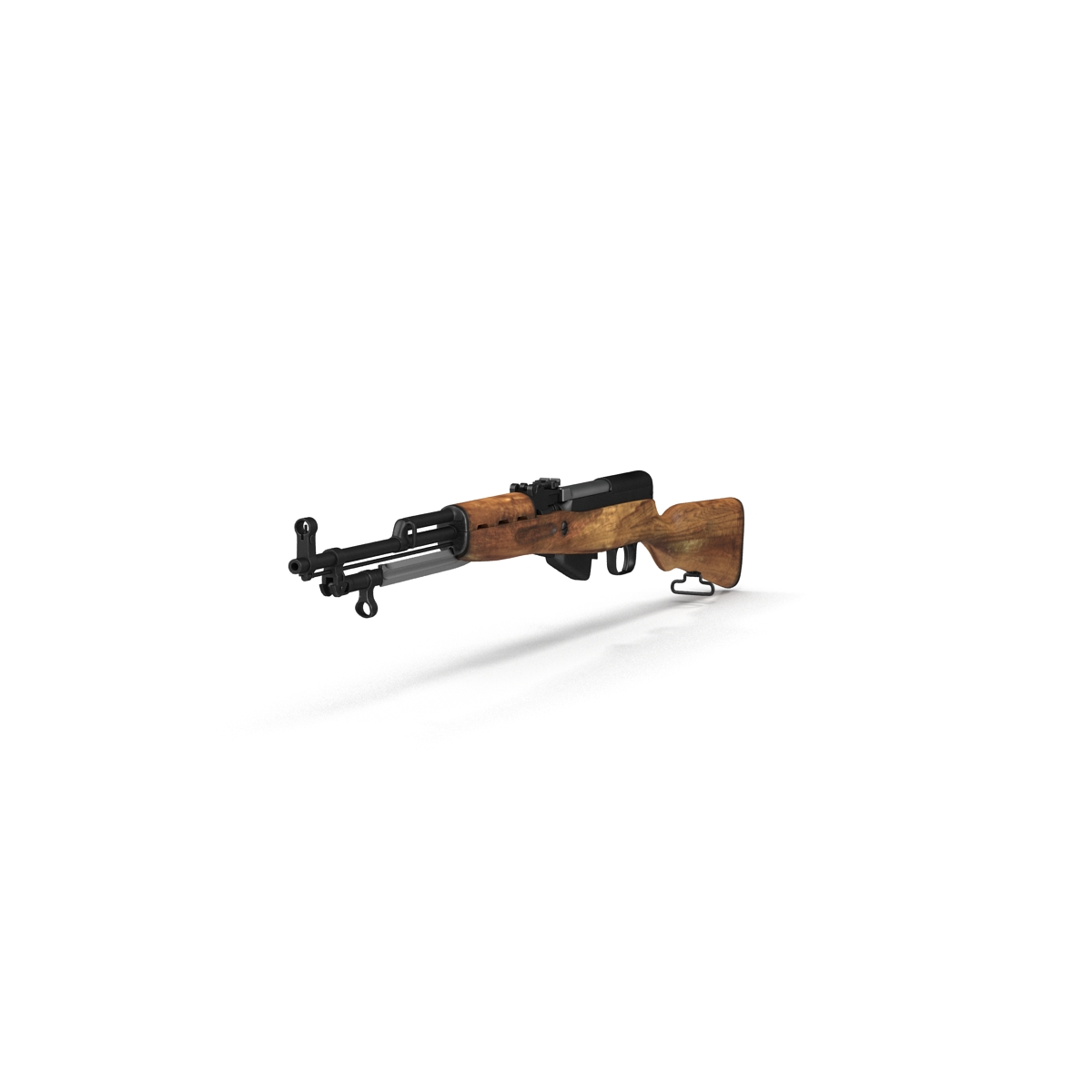 3D Soviet Semi Automatic Carbine SKS 45