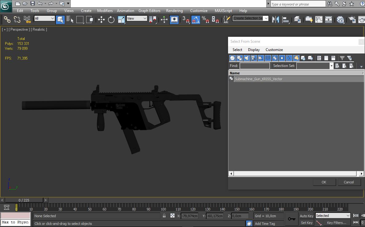 Submachine Gun KRISS Vector 3D