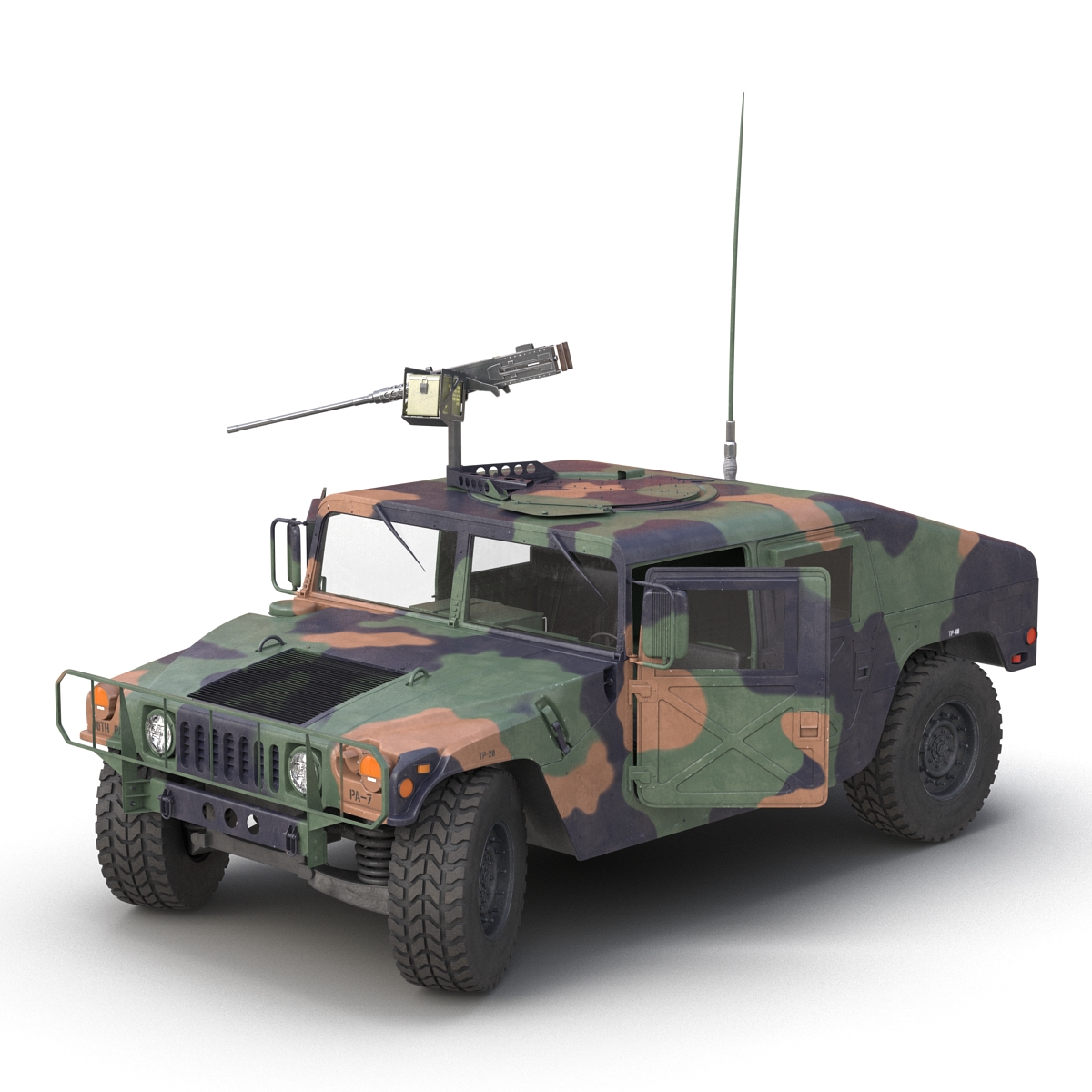 High Mobility Multipurpose Wheeled Vehicle Humvee Camo 3D model