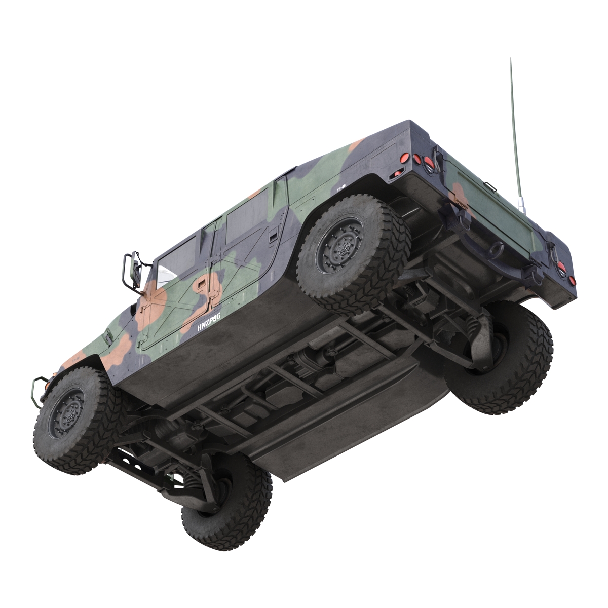 High Mobility Multipurpose Wheeled Vehicle Humvee Camo 3D model