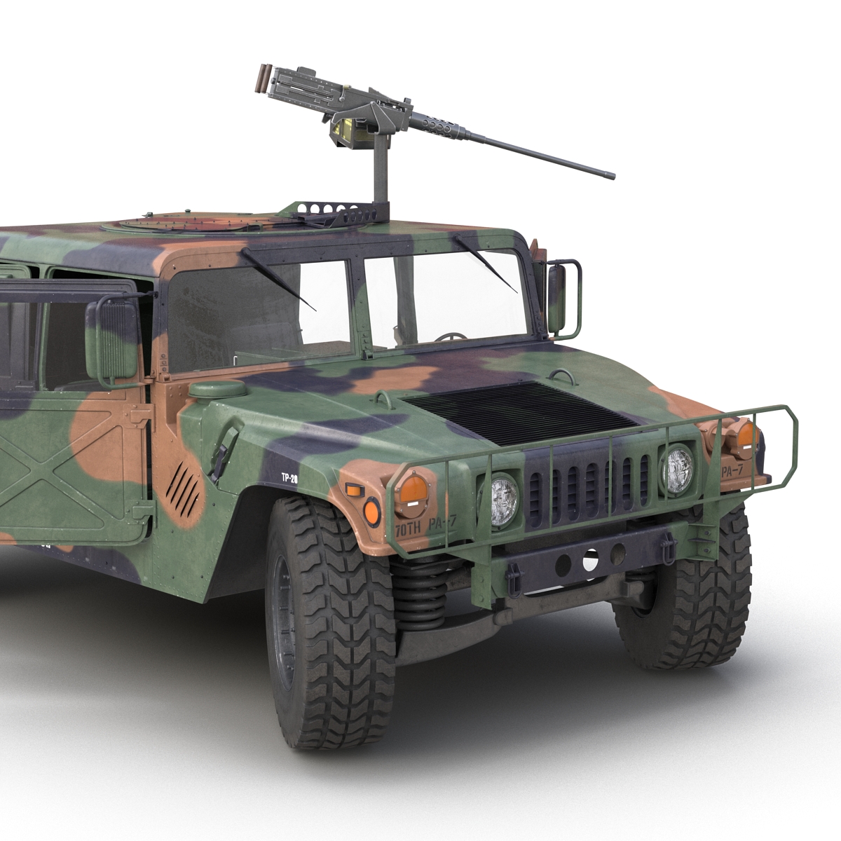 High Mobility Multipurpose Wheeled Vehicle Humvee Camo 3D model