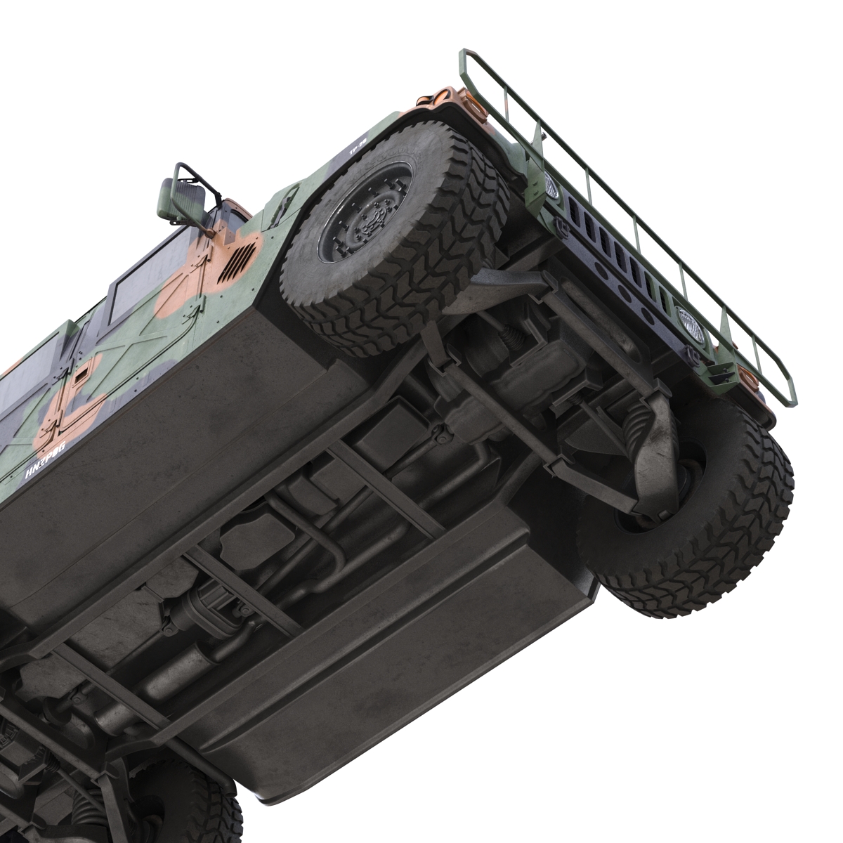 High Mobility Multipurpose Wheeled Vehicle Humvee Camo 3D model