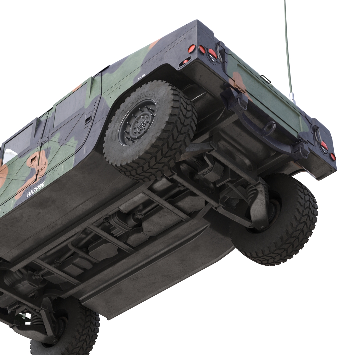 High Mobility Multipurpose Wheeled Vehicle Humvee Camo 3D model