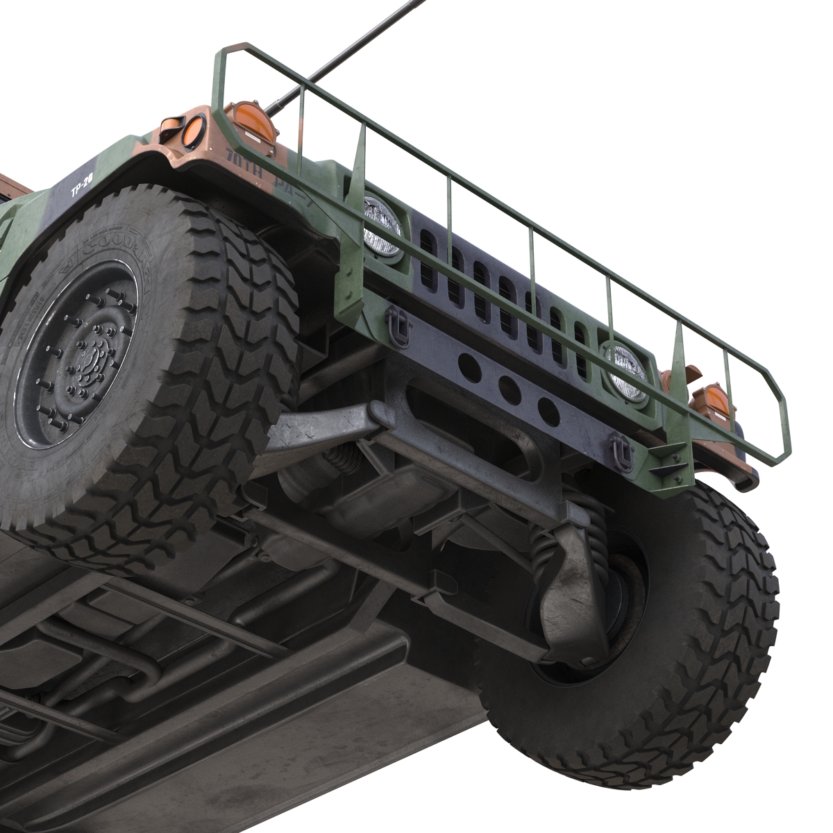 High Mobility Multipurpose Wheeled Vehicle Humvee Camo 3D model