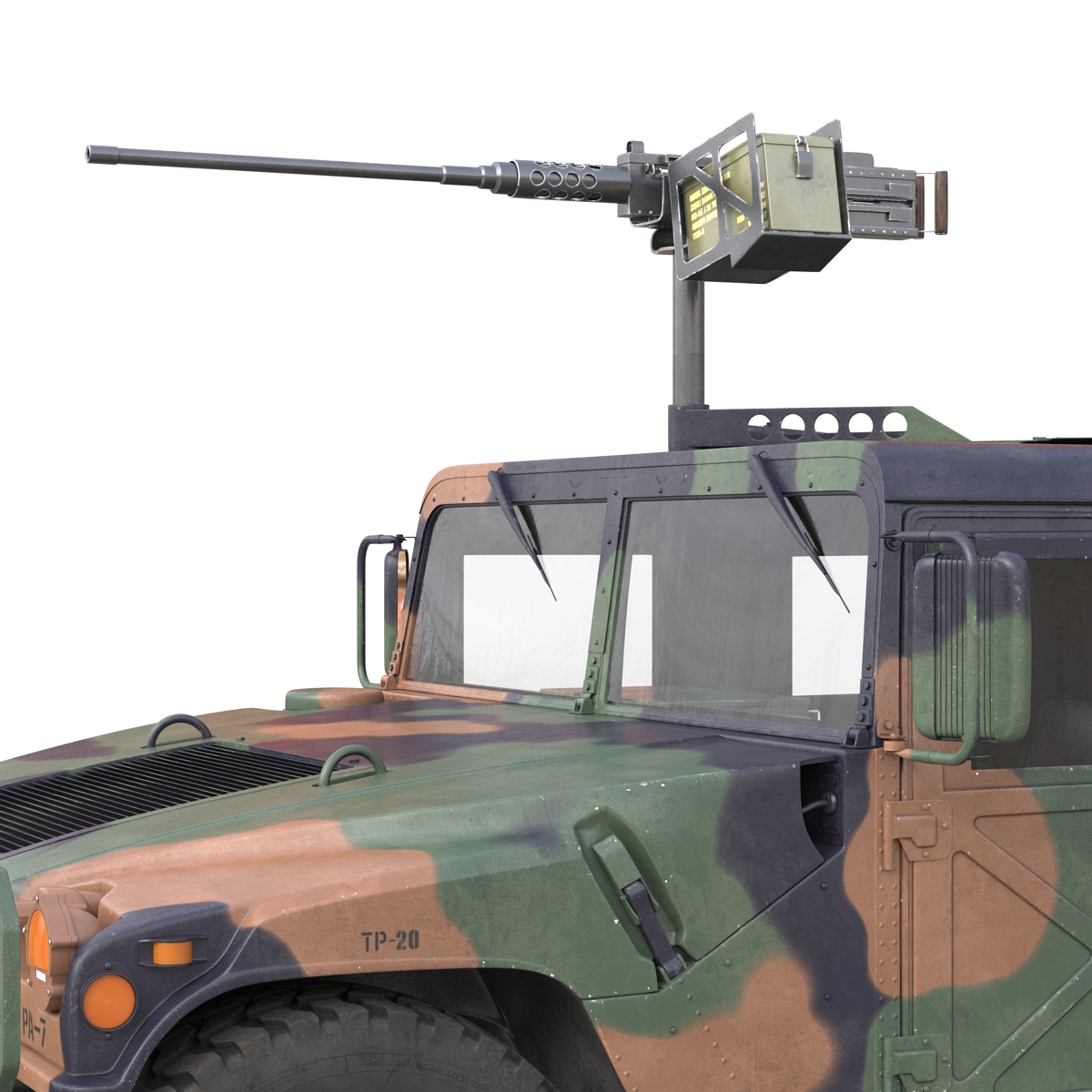 High Mobility Multipurpose Wheeled Vehicle Humvee Camo 3D model