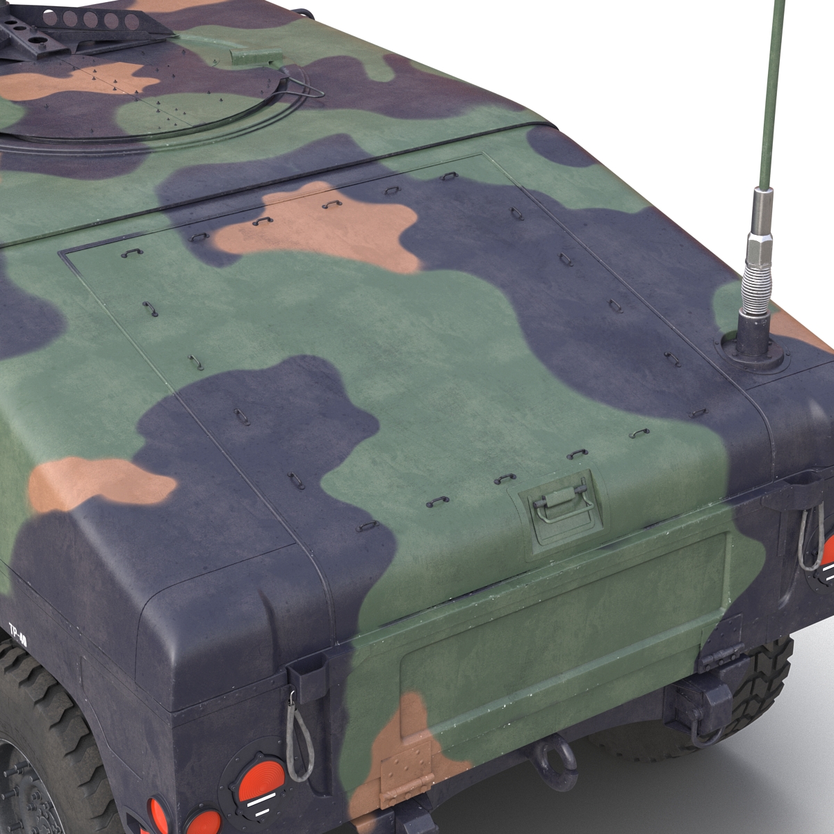 High Mobility Multipurpose Wheeled Vehicle Humvee Camo 3D model