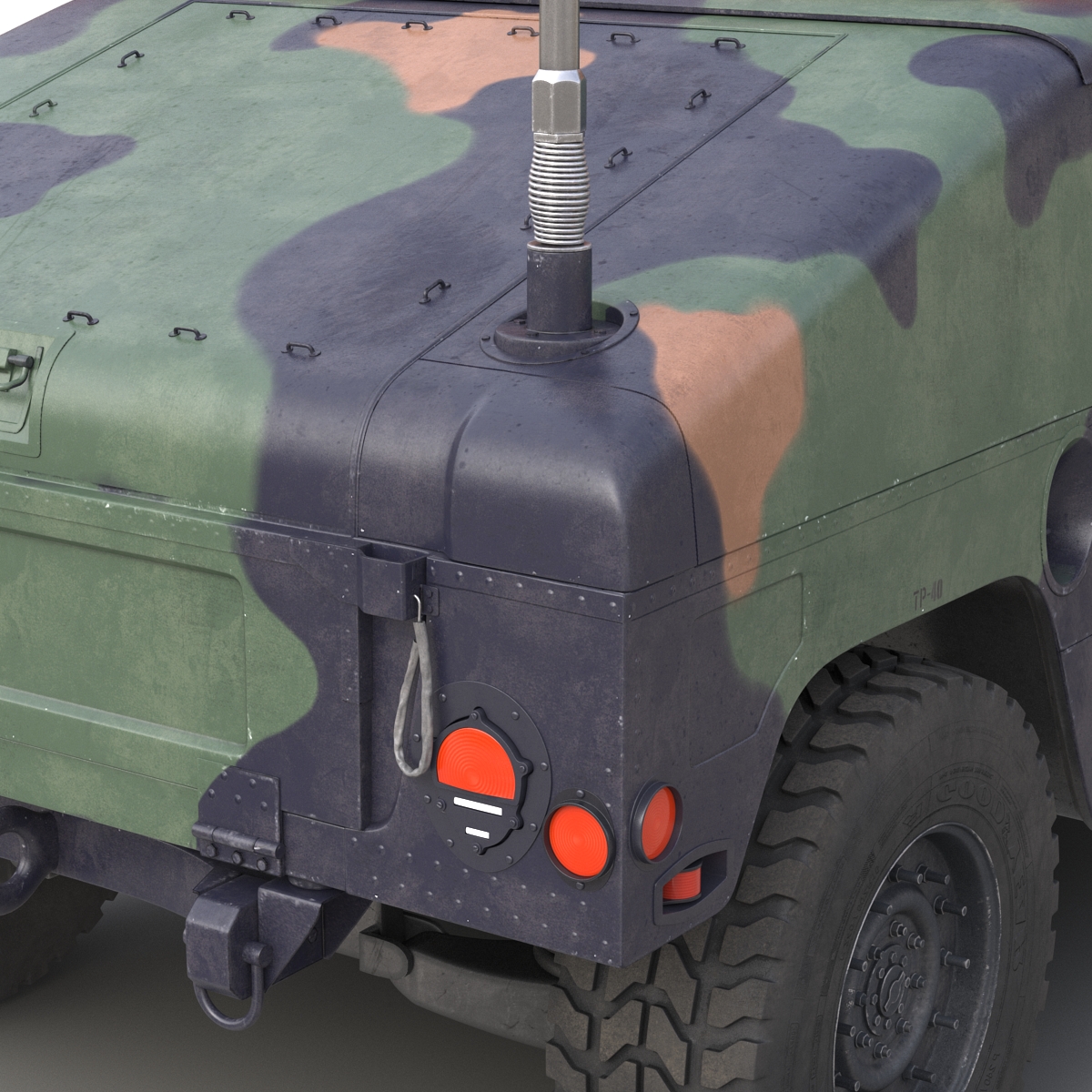 High Mobility Multipurpose Wheeled Vehicle Humvee Camo 3D model