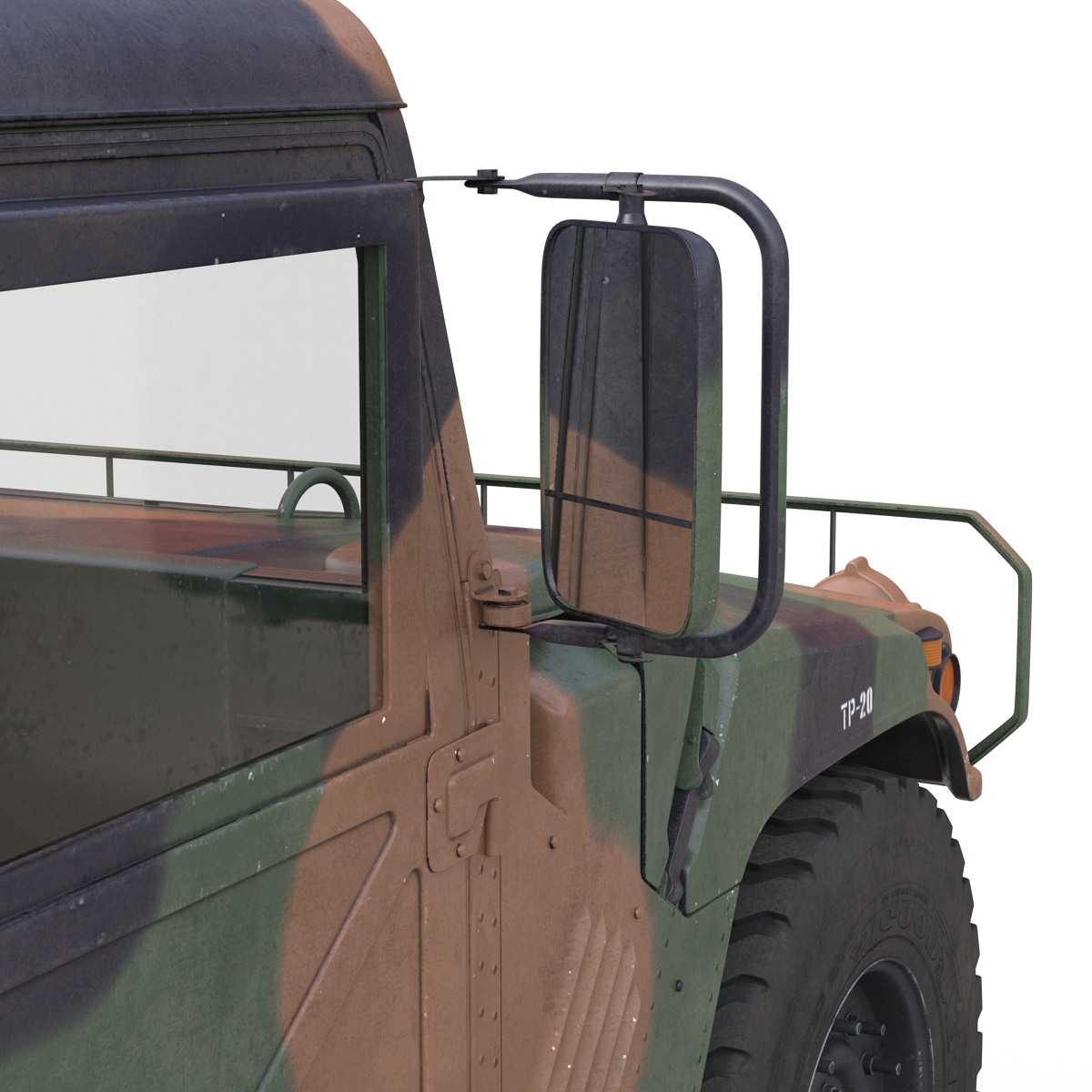 High Mobility Multipurpose Wheeled Vehicle Humvee Camo 3D model