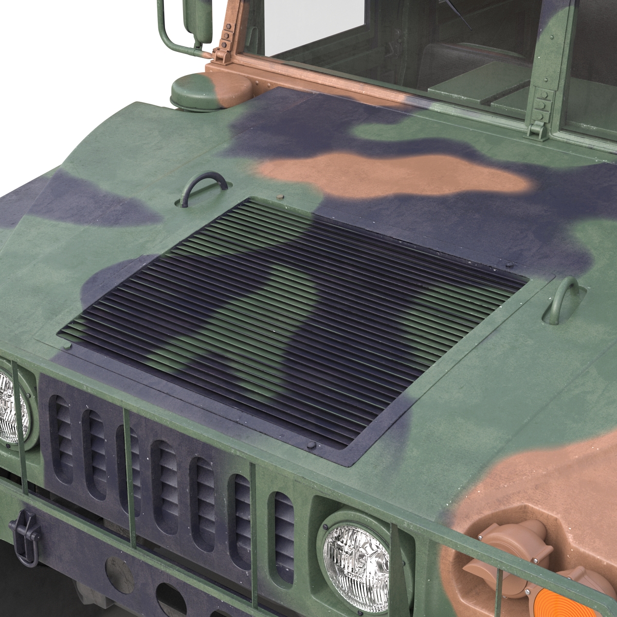 High Mobility Multipurpose Wheeled Vehicle Humvee Camo 3D model