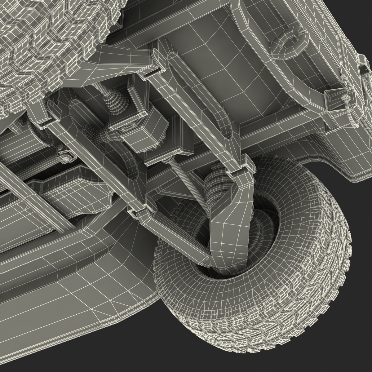 High Mobility Multipurpose Wheeled Vehicle Humvee Camo 3D model