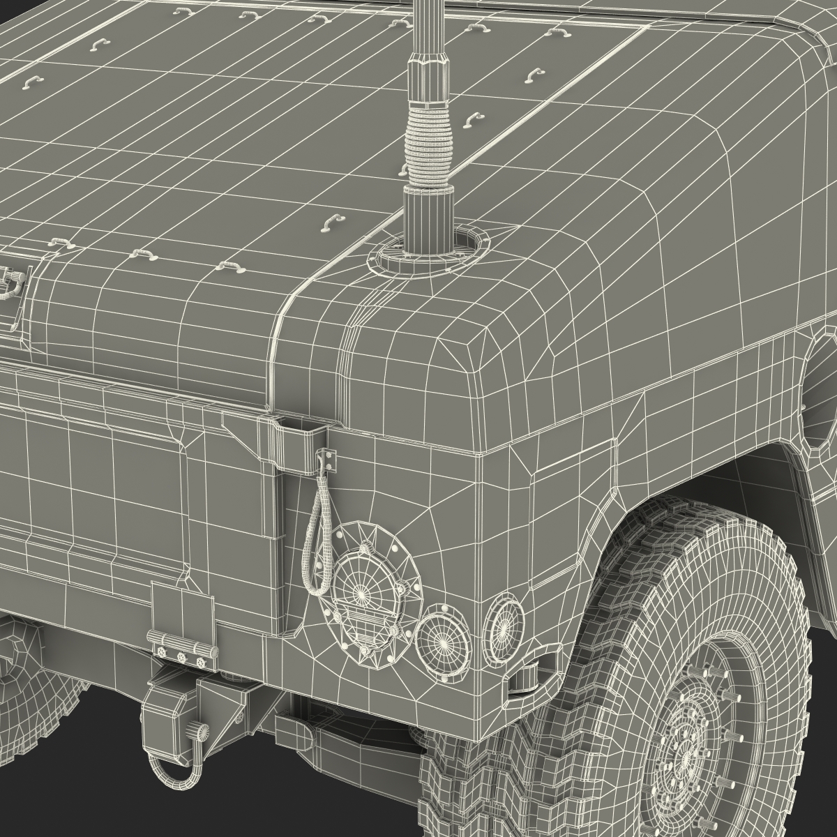 High Mobility Multipurpose Wheeled Vehicle Humvee Camo 3D model