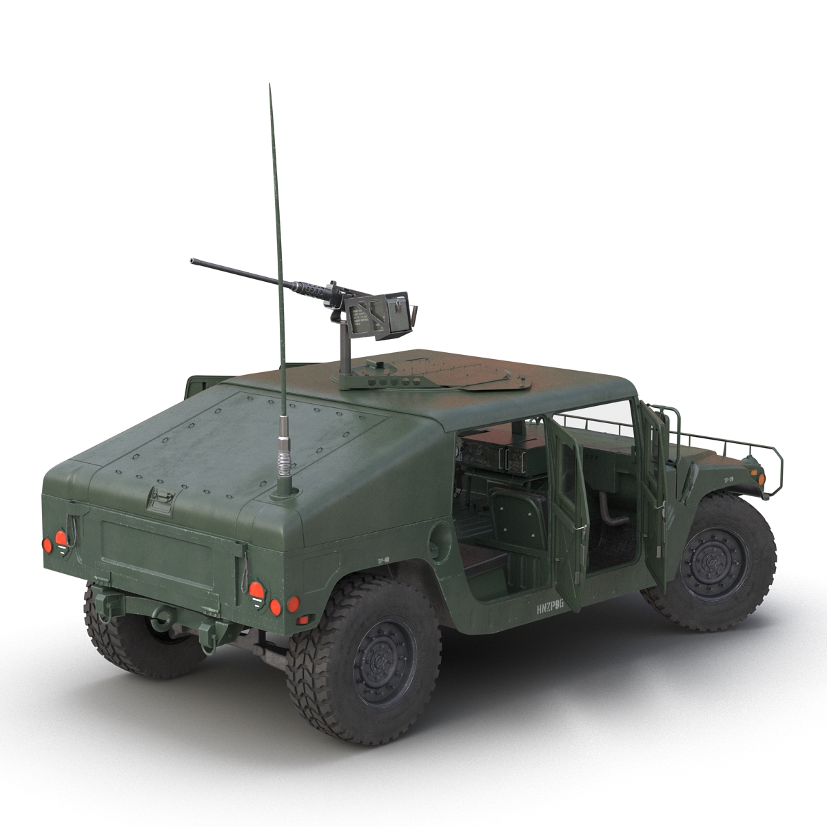 3D High Mobility Multipurpose Wheeled Vehicle Humvee Rigged