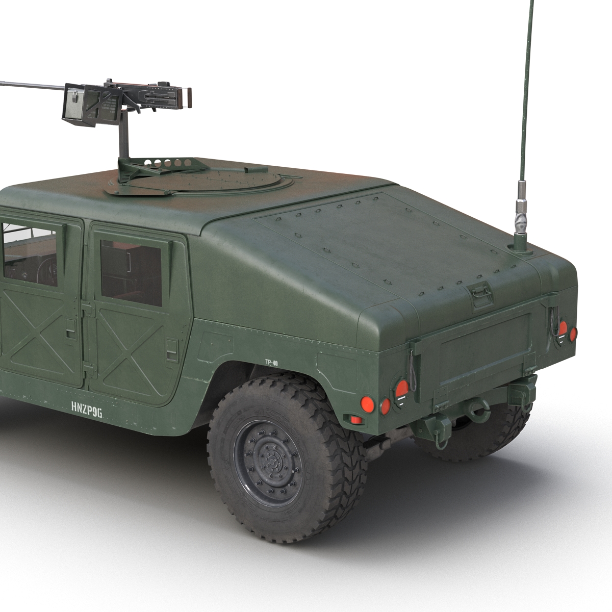 3D High Mobility Multipurpose Wheeled Vehicle Humvee Rigged