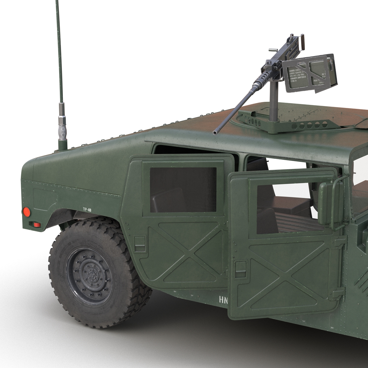 3D High Mobility Multipurpose Wheeled Vehicle Humvee Rigged